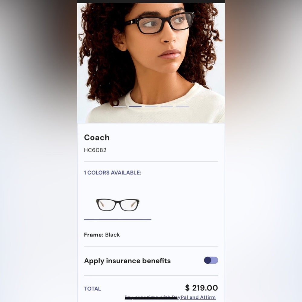 Coach 6082 Eyeglasses NWT - Picture 6 of 16